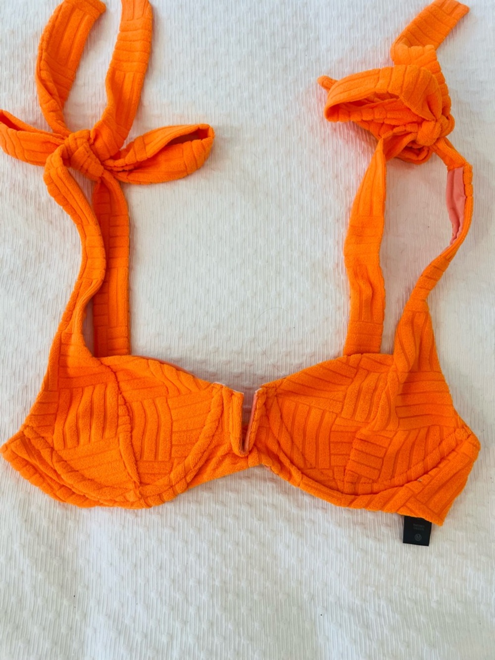 Beach Riot Blood Orange Terry High-Waist Bikini Set - Picture 6 of 8
